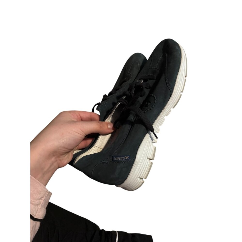 Mephisto Blue Leather Sneakers Women’s 7.5